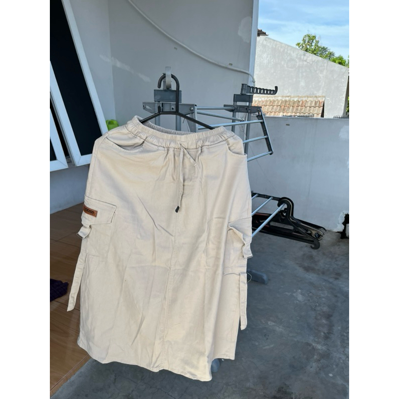 Preloved Second Rok Cargo Parka Jeans Ivory