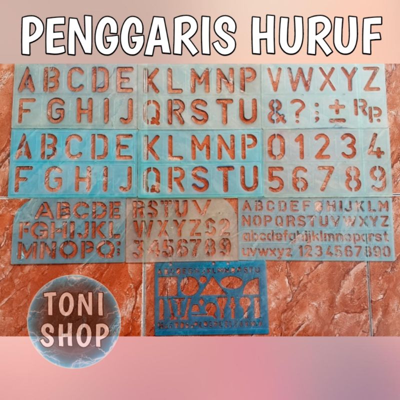 

TERMURAH, 1 PAKET PENGGARIS HURUF