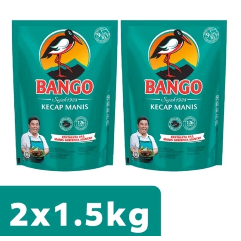 

BANGO kecap manis 1,5kg 1pouch & 2pouch promo