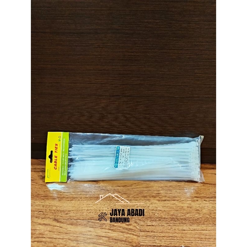 

Kabel Ties Kabel Tis Putih 5.0 x 300mm (30cm)