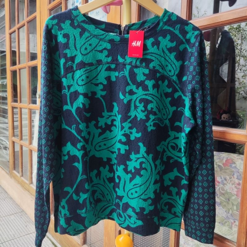 22.Blouse lengan panjang brand H&M colza