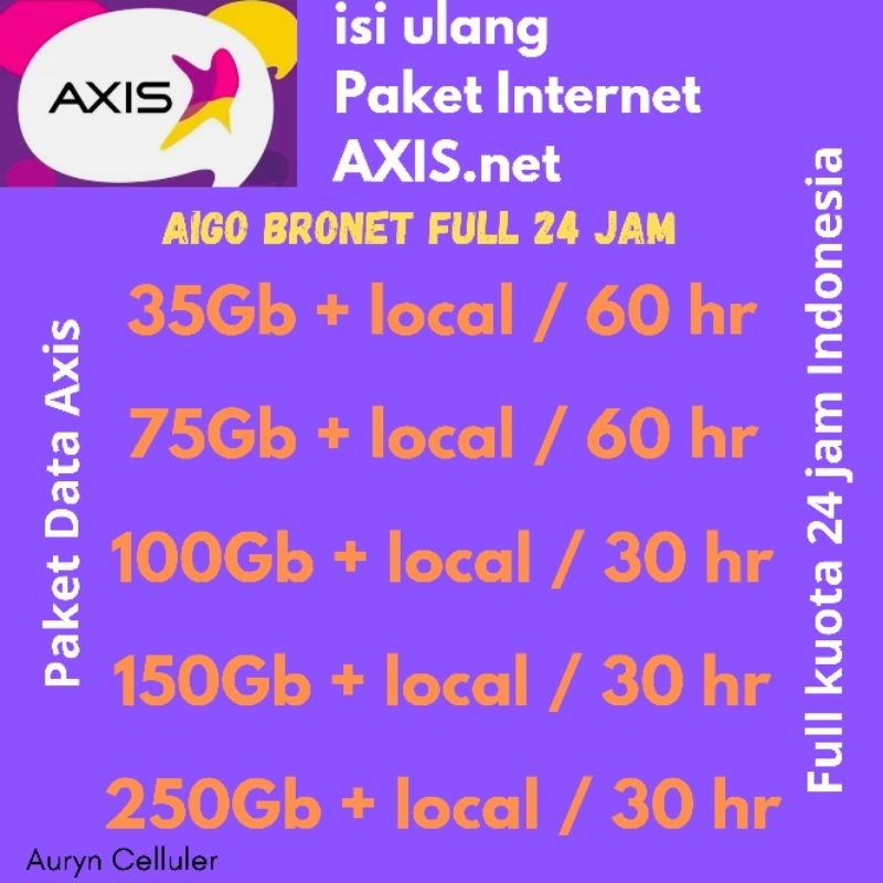 AXIS PAKET DATA INTERNET NASIONAL