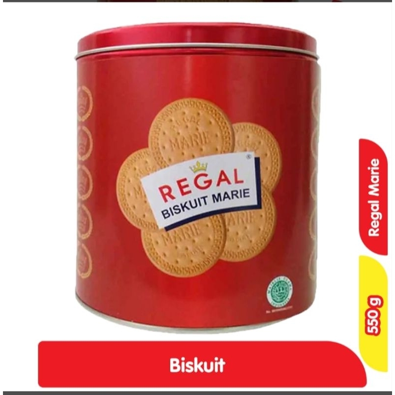 

Regal biskuit Marie kaleng 550 gram limited edition spesial