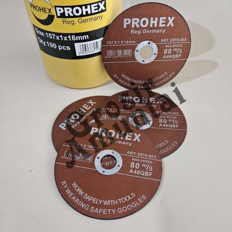 Batu Potong Prohex 4 Inc Batu Gurinda Potong Besi 4" Prohex