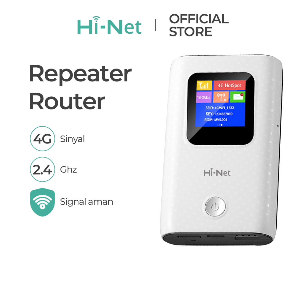 HINET Modem Wifi 4G LTE dengan bank daya 6000mAh wifi portabel