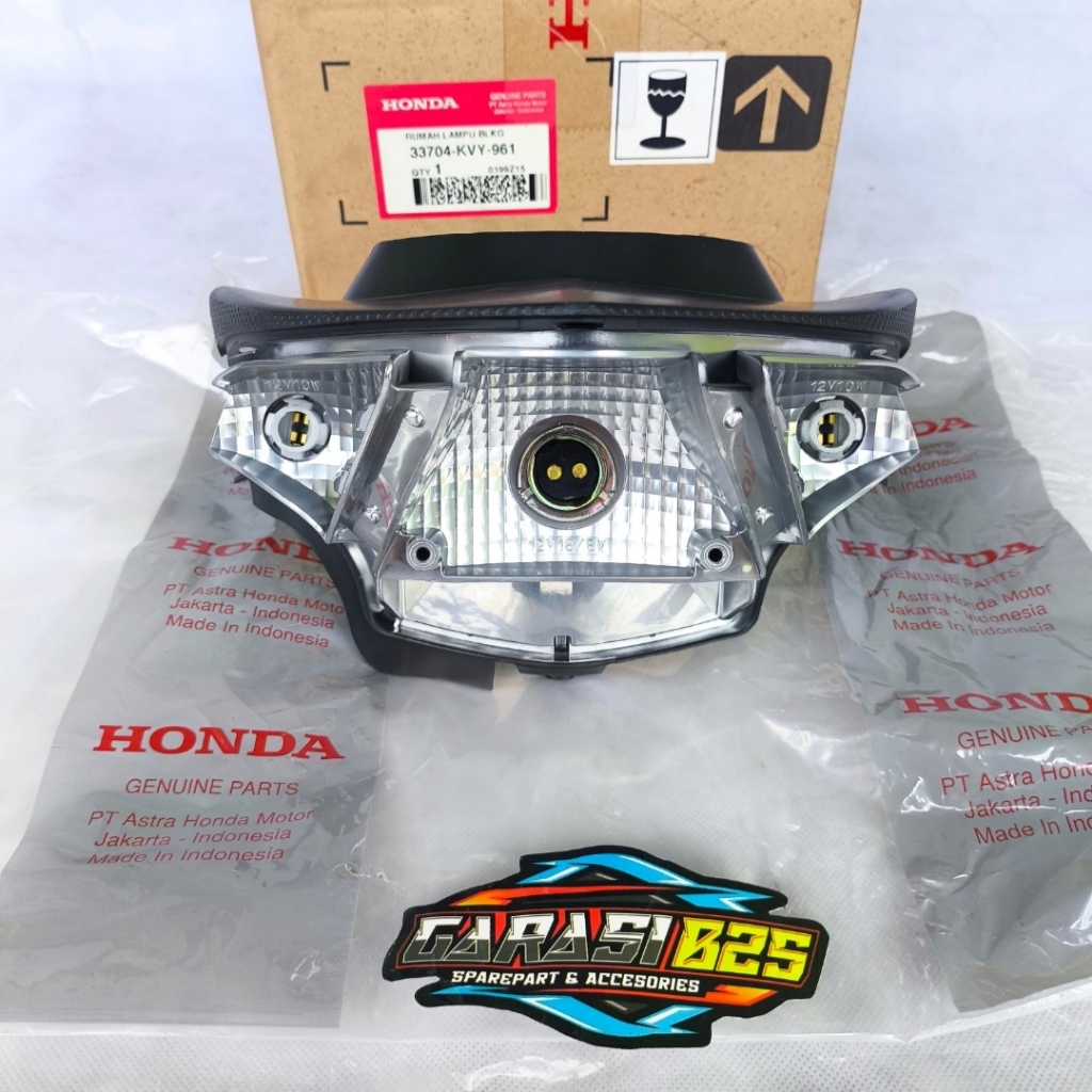 33704-KVY-961 Base Comp Dudukan Rumah Lampu Stoplamp Belakang Honda Beat Karbu Original AHM