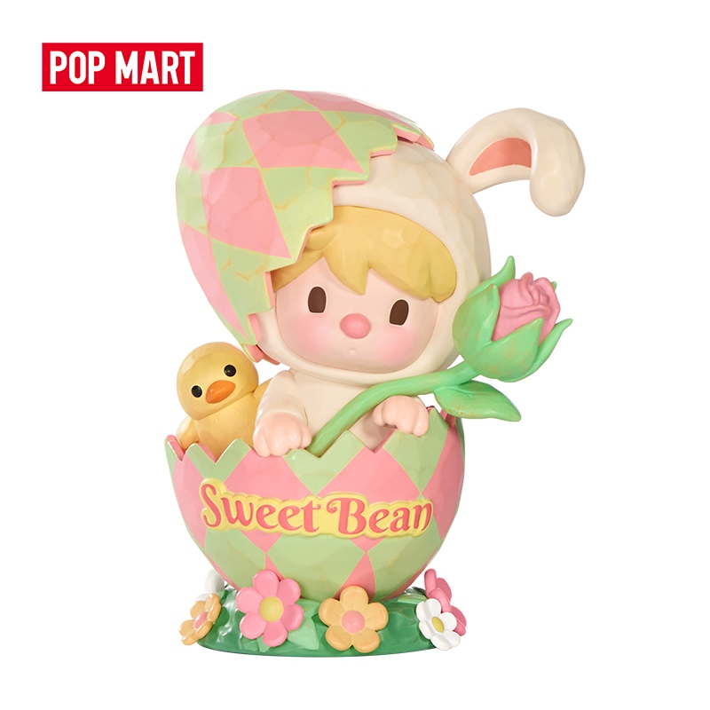 POP MART Sweet Bean Easter Bunny 100% Figurine Action Figure Birthday Gift Kid Toy