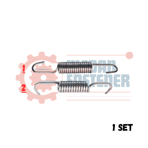 SEPASANG Per Kampas Rem Mio Belakang Yamaha Nouvo Vega Jupiter Rx King