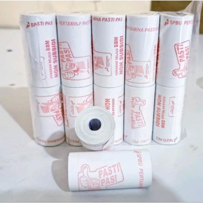 

10pcs kertas thermal logo pom 57x30mm coreles