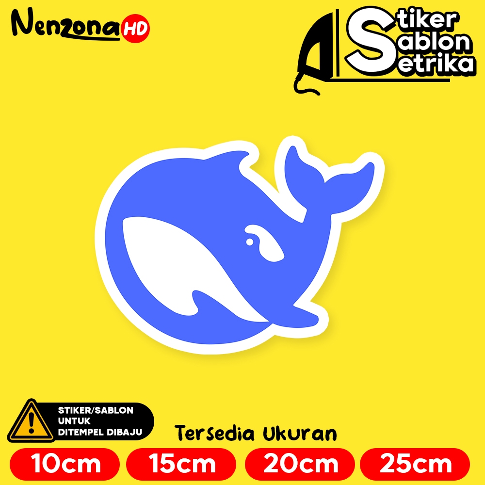 

Deepseek AI Logo Stiker Sablon Setrika by Nenzona HD
