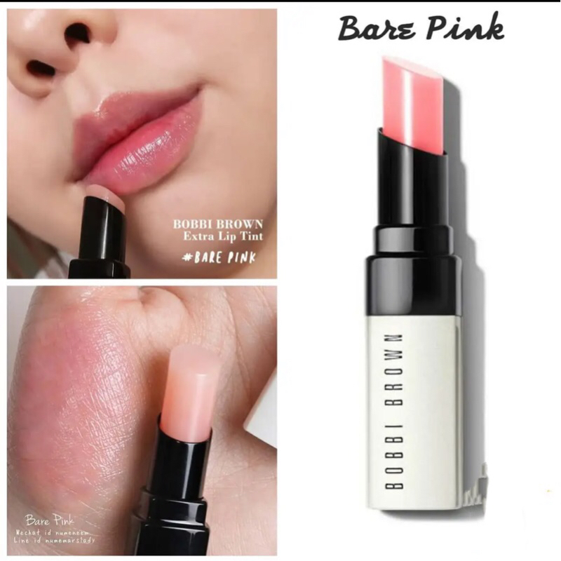 Bobbi brown lip balm mini warna bare pink