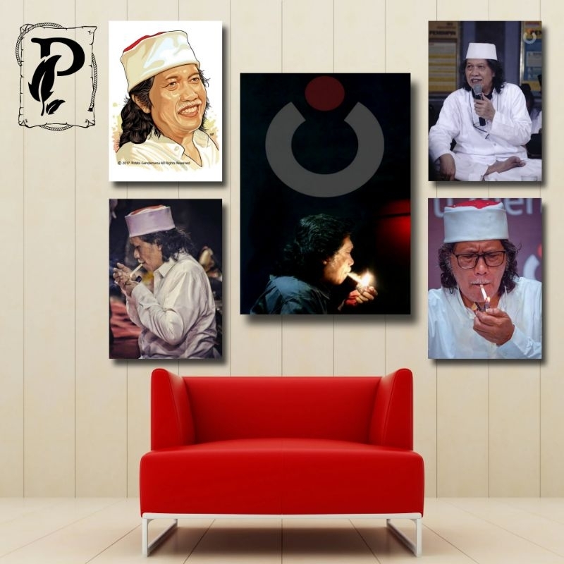 Pajangans.id|| Wall Decor, Poster Kayu, Hiasan Dinding Cak Nun