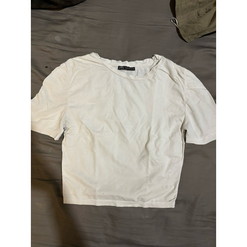 kaos putih polos zara