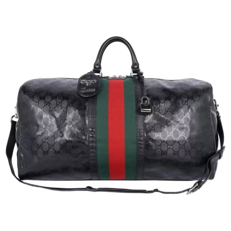 TAS TRAVEL GUCCI VINTAGE INPRIME MONOGRAM WEB CARRY