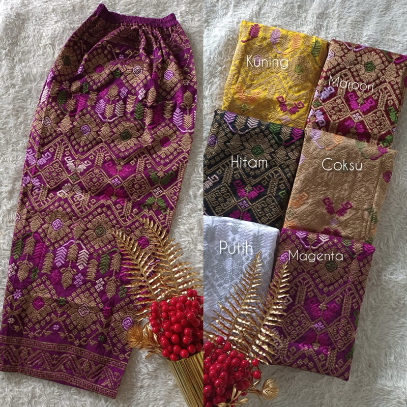 Kamen jadi bordir strait motif panah terbaru ||kamenjadi kamen bali rok bali rok songket || kanabali