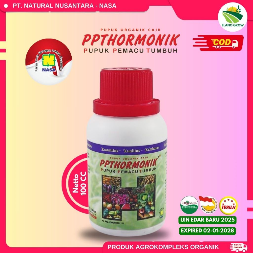 ZPT Hormon Pengatur Tumbuh PPThormonic Nasa 100 cc, Pelebat Buah Auksin, Giberelin Dan Sitokinin