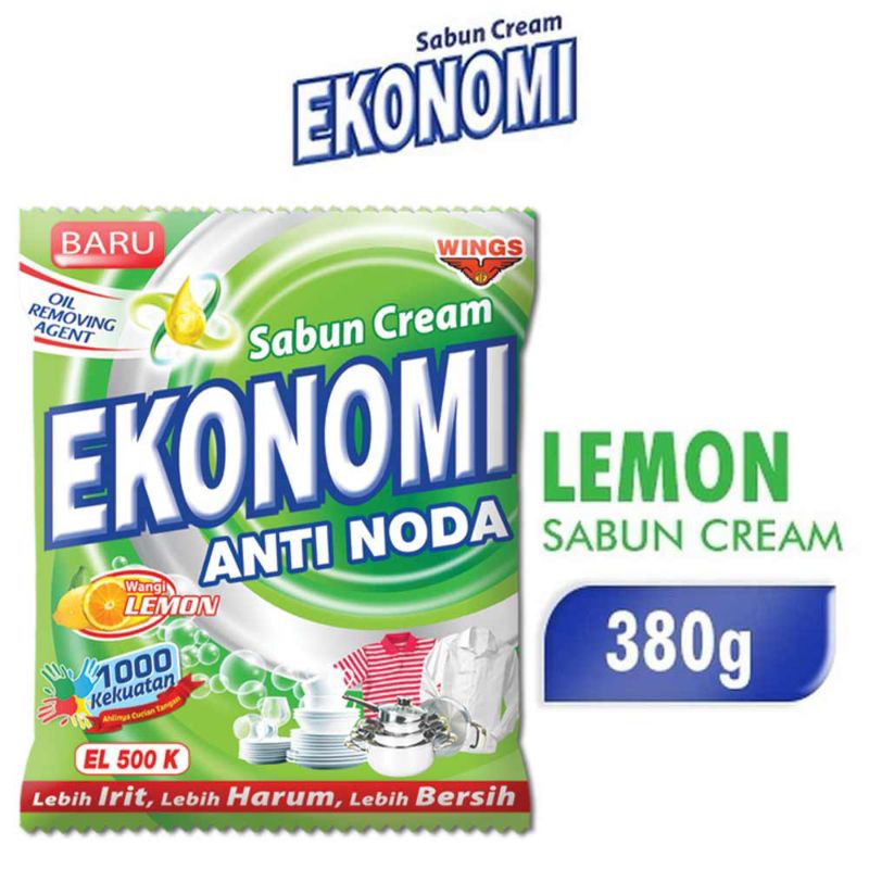 

Ekonomi Sabun Cream Anti Noda Aroma Lemon 380 gr