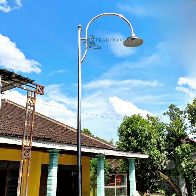 Tiang Lampu Jalan Stainless Steel Kabel Tiang Utama Tiang Lampu Outdoor Tiang Lampu Teras Tiang Lamp