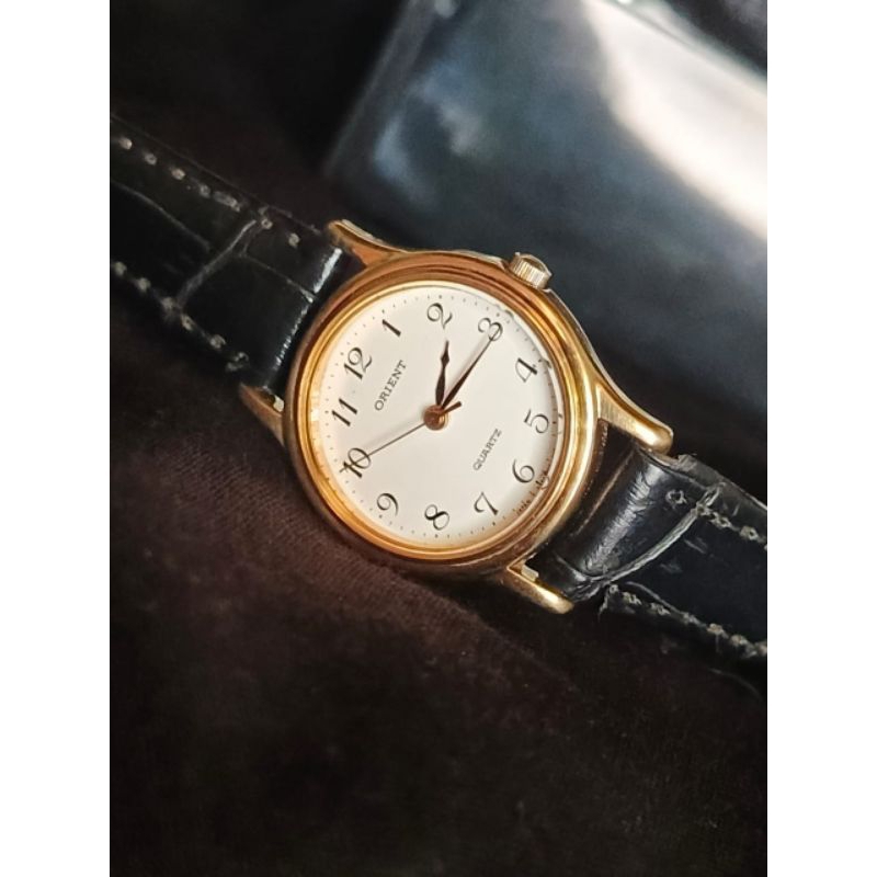 jp0386 Jam tangan wanita ORIENT GP (Gold Plated) Japan Quartz movement