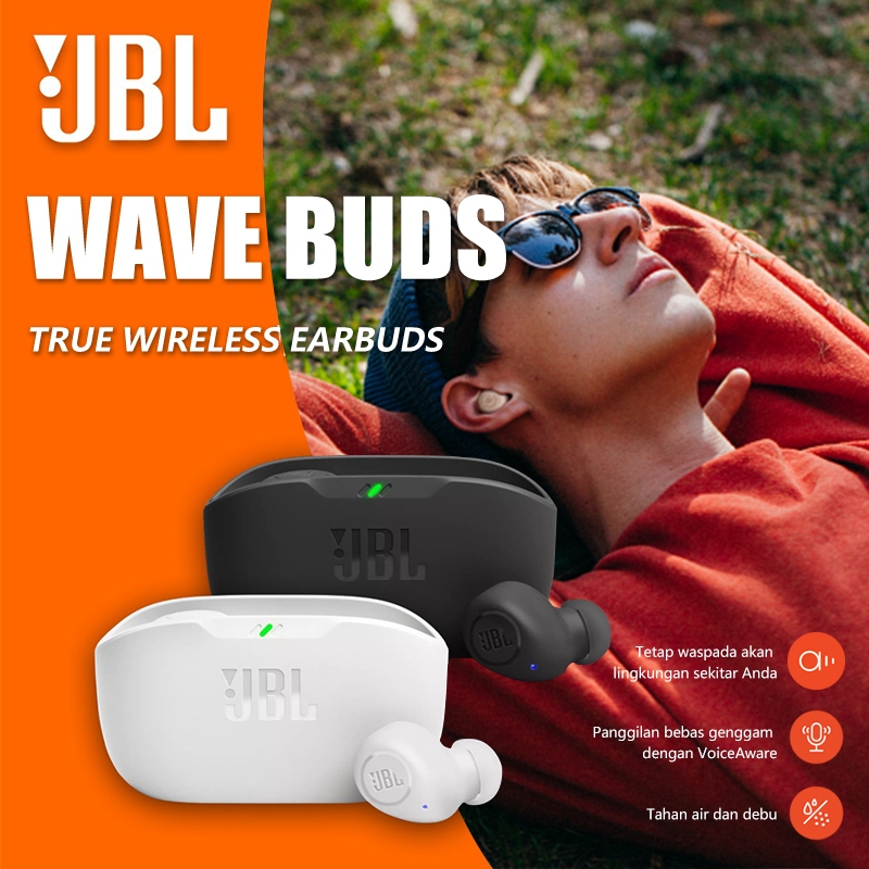 8K7V Jbl Wave Buds In-Ear Earbuds True Wireless With Mic Headset Bluetooth Water & Dust