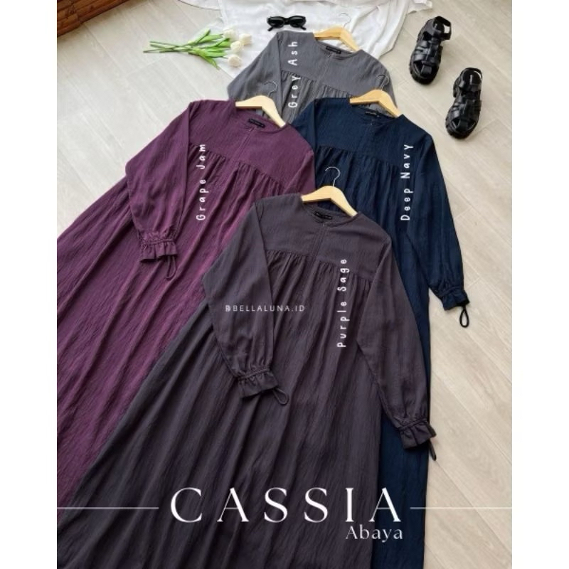 PRELOVED CASSIA ABAYA AFIYA ABAYA BELLALUNA BELLALUNA.ID