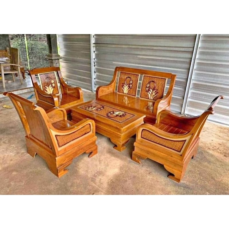 KURSI TAMU UKIR SEMUT KAYU JATI | KURSI TAMU SEMUT KURSI TAMU SEMUT JARIK KURSI TAMU MINIMALIS FURNI