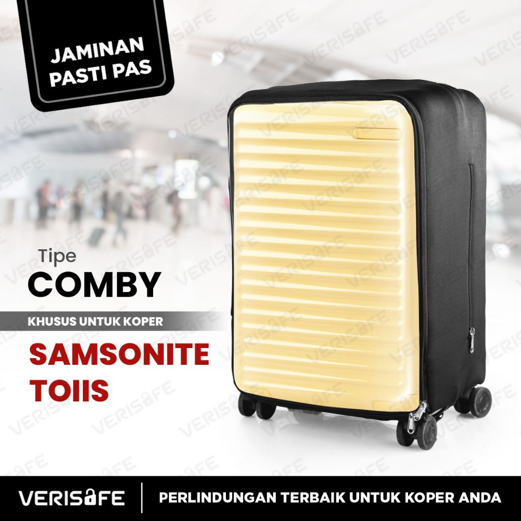 VERISAFE Sarung Koper Kombinasi for Samsonite TOIIS - Cover Koper 20-30 inch Transparan dan Elegan