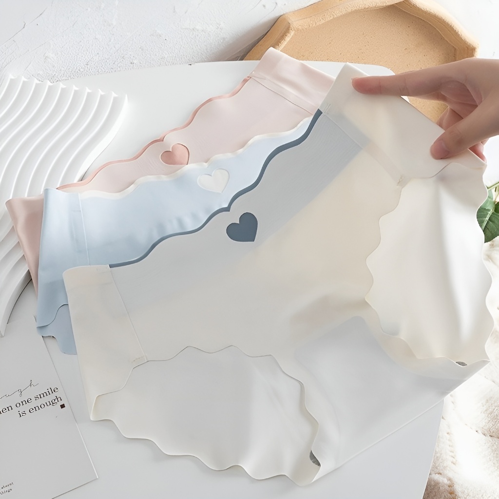 Celana Dalam Wanita Seamless Love CD, Motif Bunga, Kualitas Premium