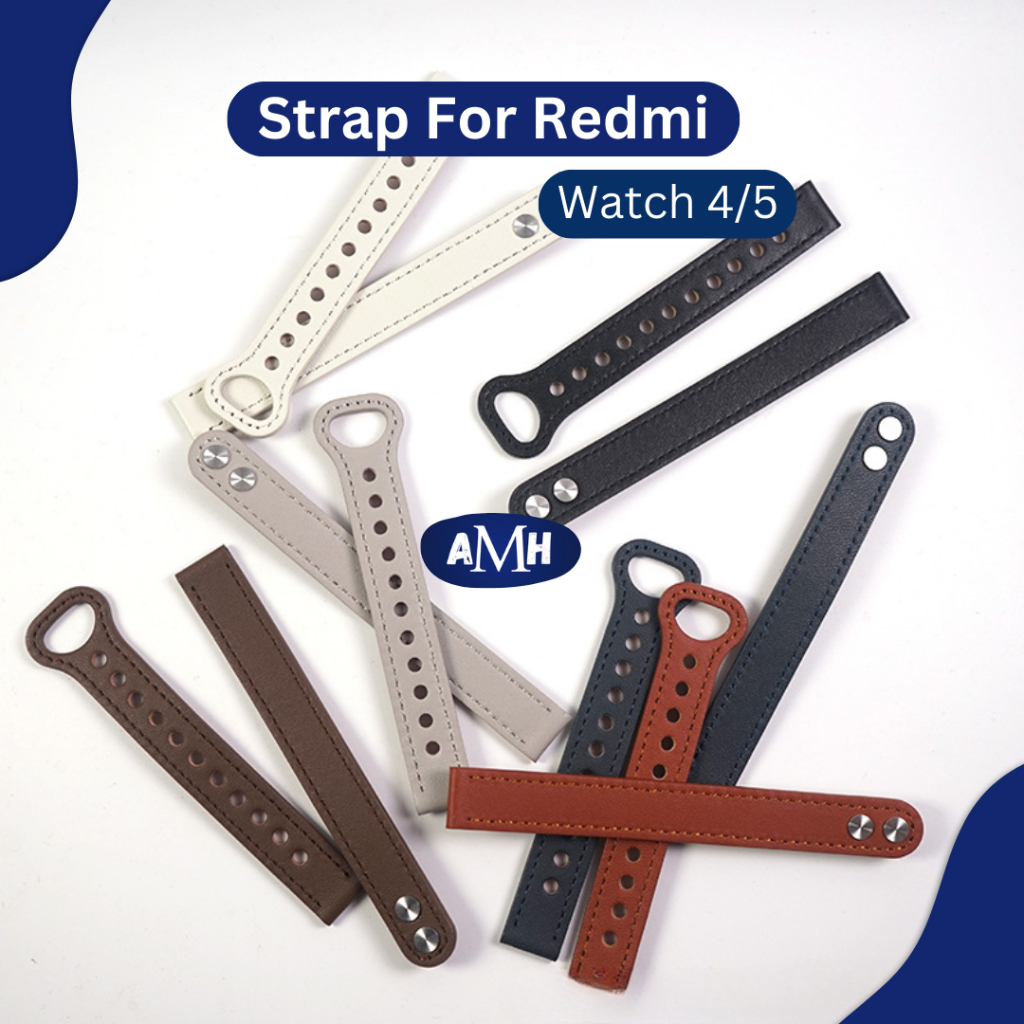 Leather Strap for Redmi Watch 4 Redmi Watch 5  Redmi Watch 6 Xiaomi Band 8 Pro Xiaomi Band 9 Pro