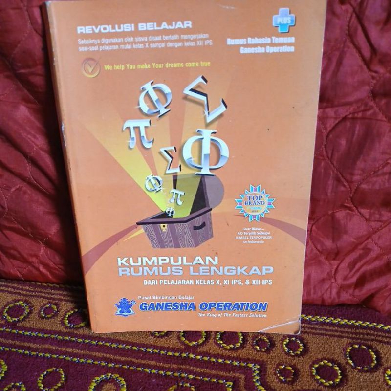 BUKU KUMPULAN RUMUS LENGKAP  DARI PELAJARAN KELAS X,XI,IPS,&,XII,IPS
