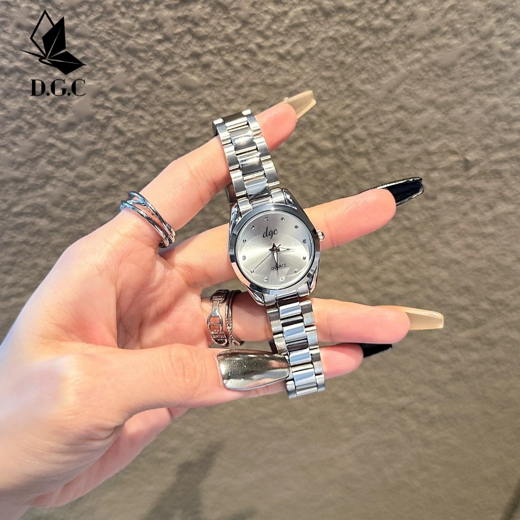 DGC 10357 Jam Tangan Wanita  Rantai Stainless Steel Jam Cewek Korea Elegant Kecil