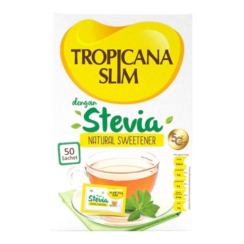 

tropicana slim stevia natural sweetener isi 50