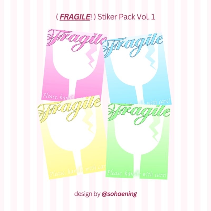 

(30 pcs) FRAGILE! Sticker Pack Vol. 1 — For your packaging needs.