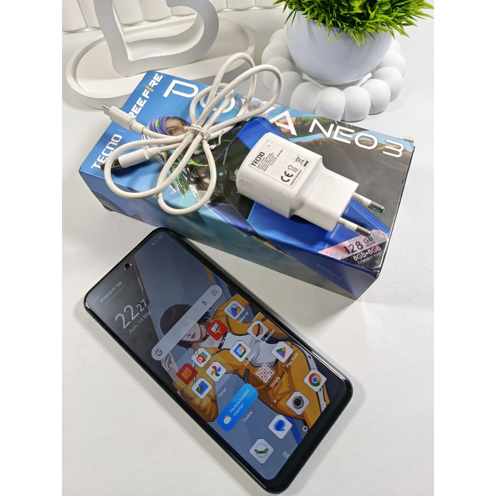 TECNO Pova Neo 3 8/128 Second Fullset Bekas Resmi