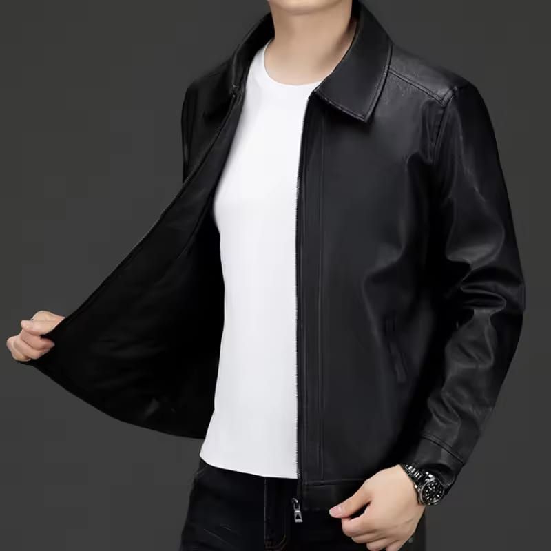 jaket pria keren/jaket semi kulit pria