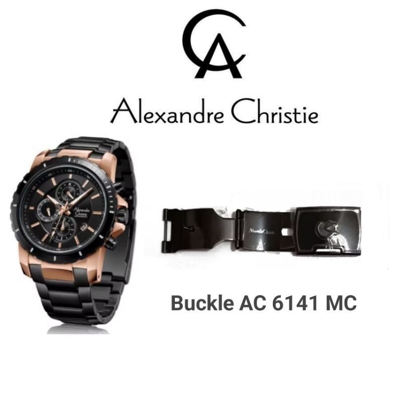 Buckle Jam Tangan Alexandre Christie Type AC 6141 MC ORIGINAL