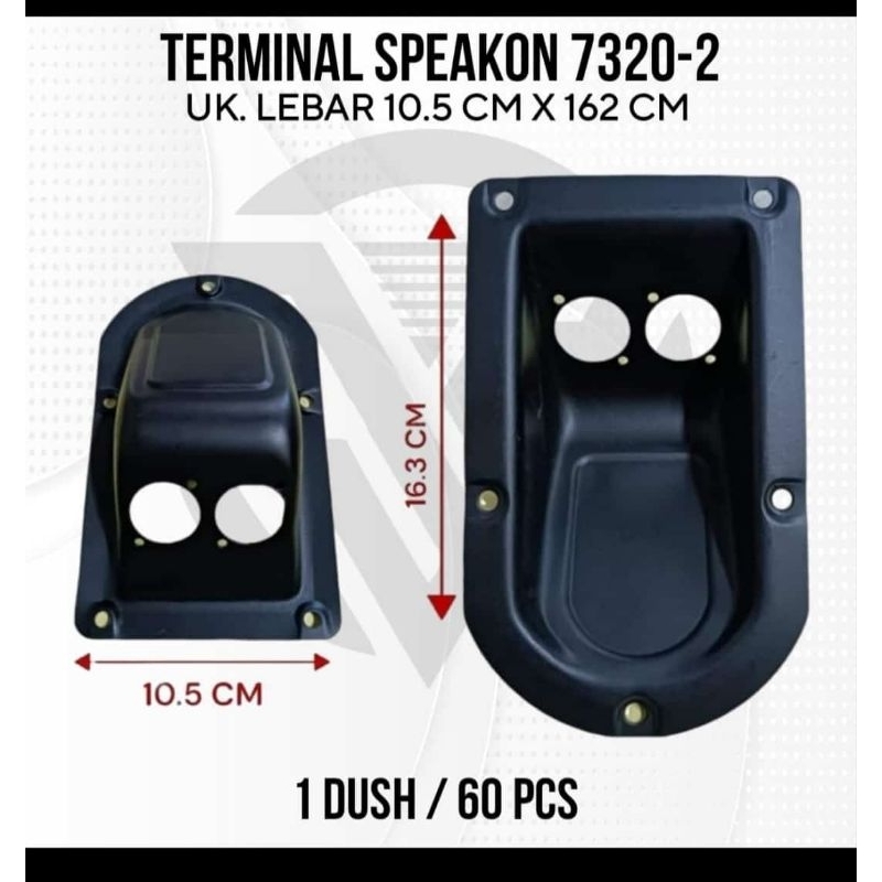 Terminal speakon 7320 2 terminal speakon 2lubang