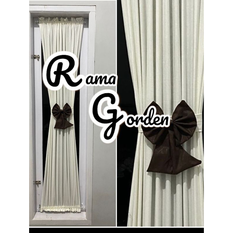 Gorden jendela kupu-kupu ikat pita/Gorden jendela minimalis