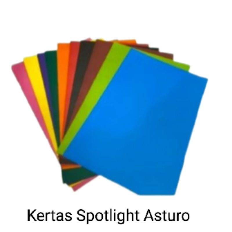 

Kertas Spotlight Asturo Warna 40 x 60 cm isi 10 Lembar