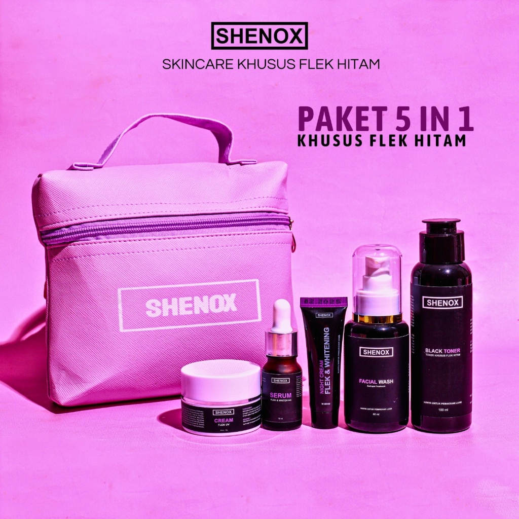 5 IN 1 Shenox Skincare Flek Hitam / Shenox Skincare Flek Hitam Paket Lengkap Komplit
