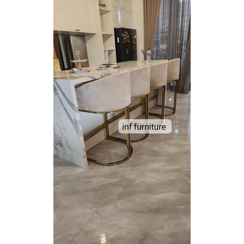 kursi bar stainless kursi bar modern mewah stainles gold