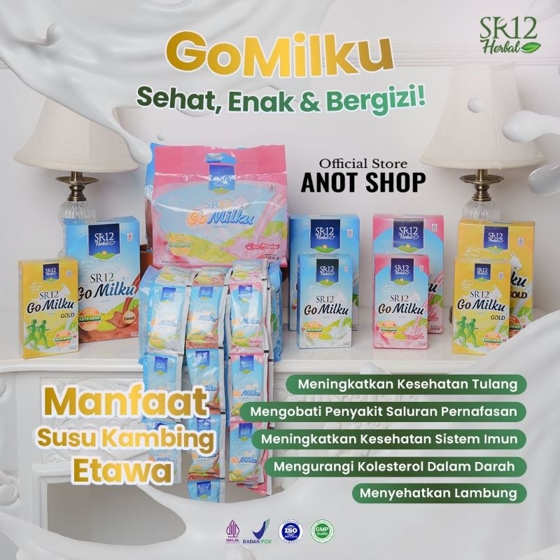 

[ALLVARIAN] Go Milku SR12 Herbal - Halal Gomilku Original Susu Kambing Etawa Asli