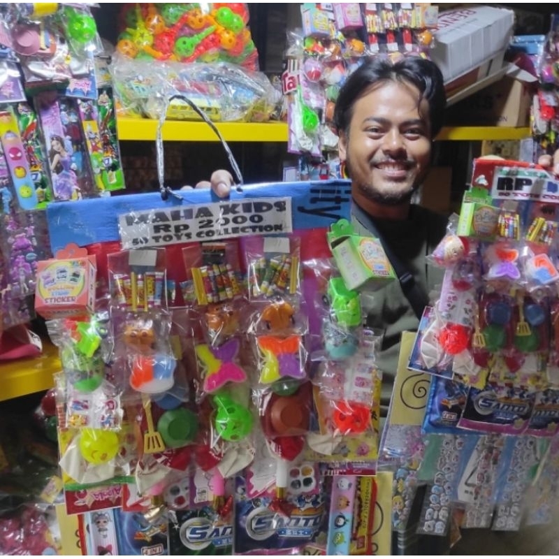 mainan renteng siap jual dapat 5 renteng harga grosir serba 2000 isi 40#mainantitipwarung#mainananak