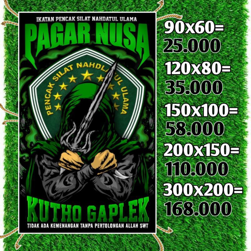 BENDERA PAGAR NUSA BESAR HARGA TERMURAH