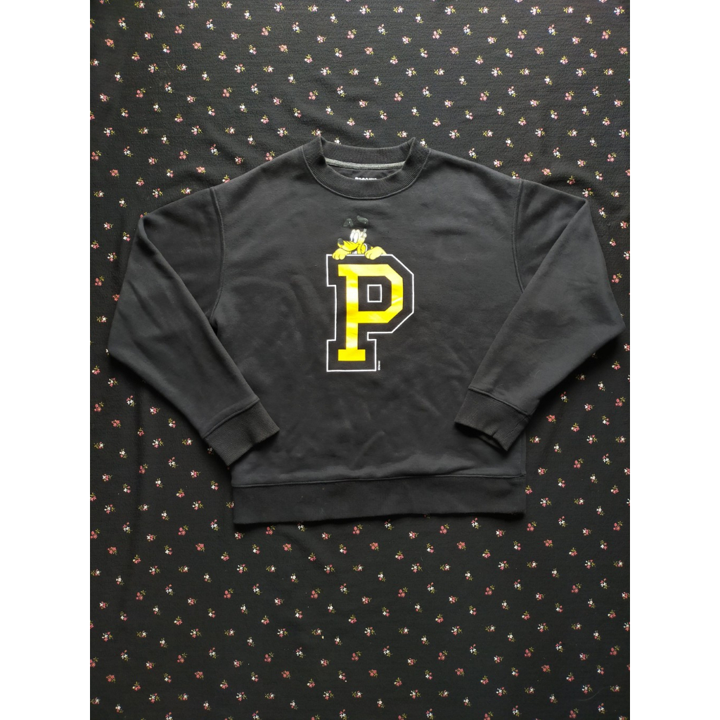 [PRELOVED] SPAO x DISNEY Sweater Hitam riginal //Crewneck