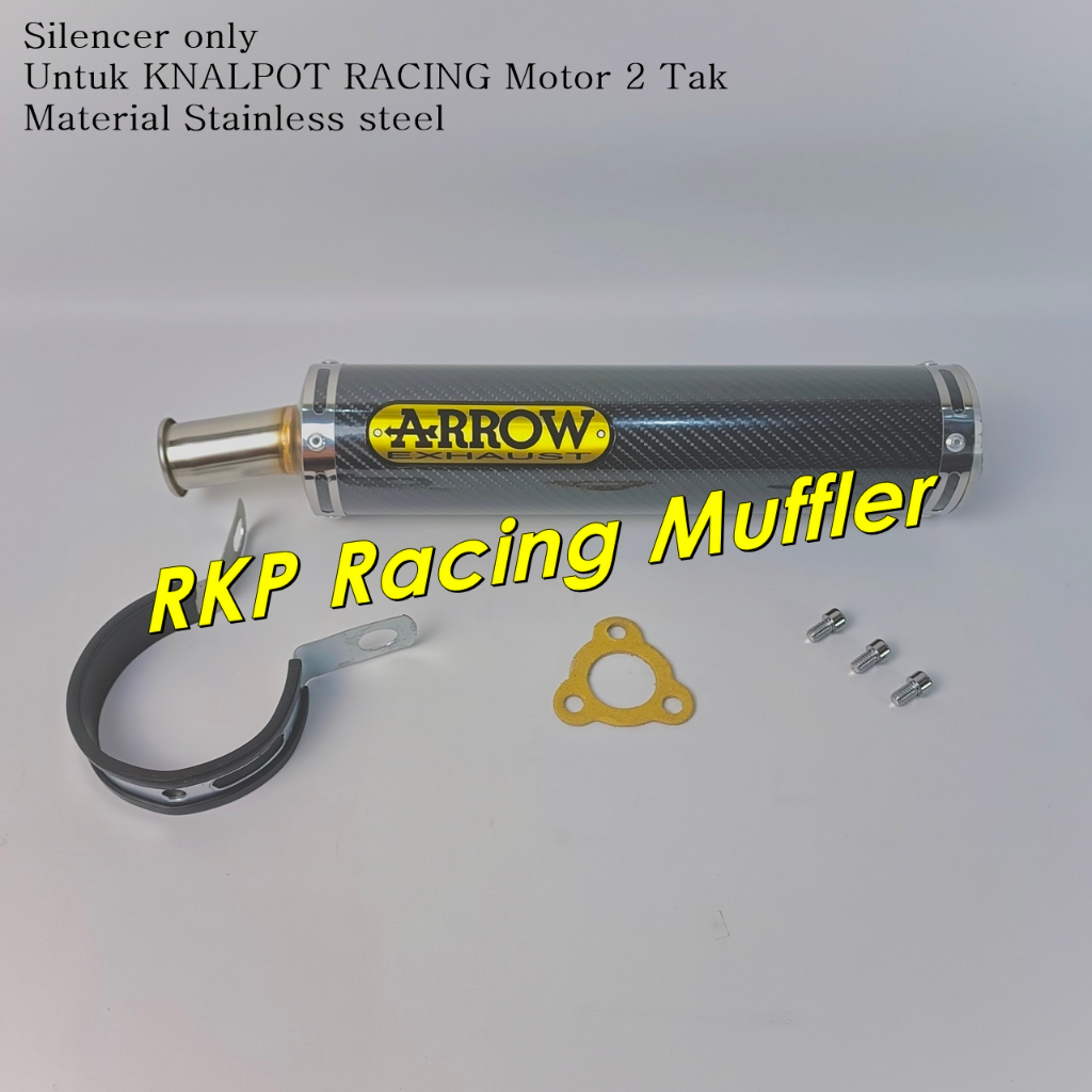 Silencer Ninja R RR SS RX King RX-Z Satria F1ZR FIZ R Silincer ARROW Carbon Knalpot Motor 2 Tak