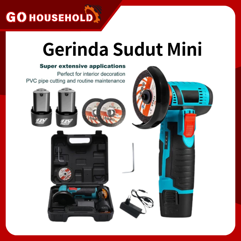 peralatan mesin12V Mesin Gerinda Tangan Listrik Angle Grinder 19500RPM kecepatan tinggi Penggil 1950