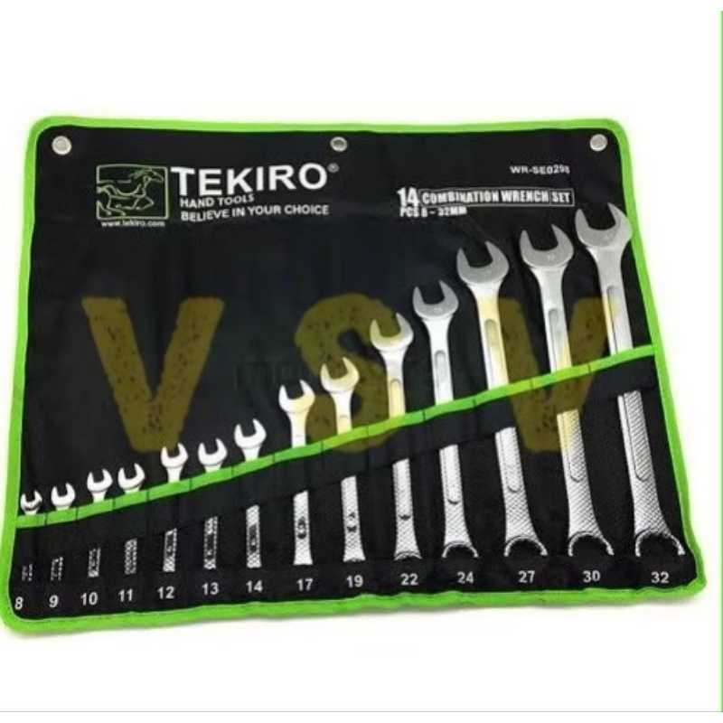 TEKIRO kunci ring pas set 8-32mm/ ring pas 14pcs / kunci ring pas 8-32mm TEKIRO