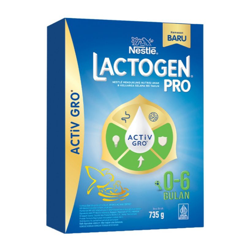 Nestle Lactogen Pro 1 Happynutri Susu Formula Bayi 0-6 Bulan 735gr