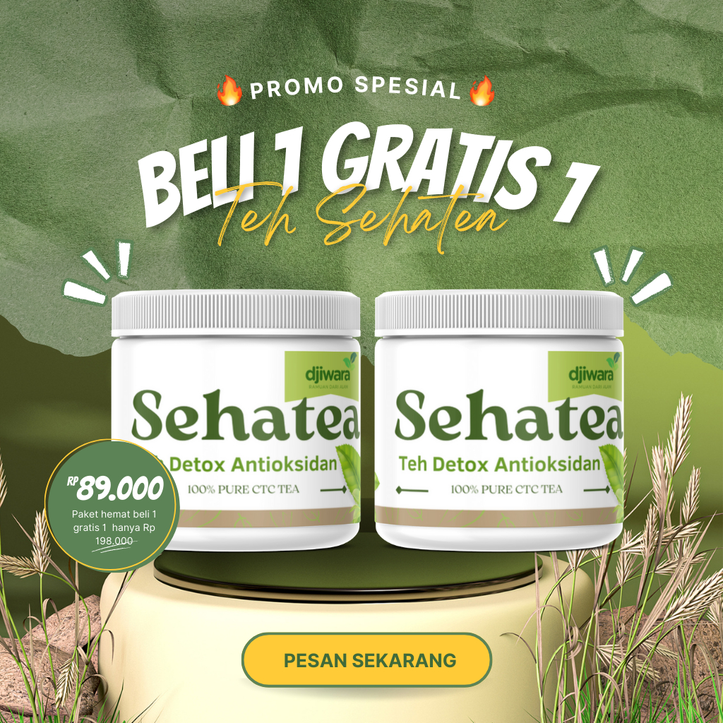 

Djiwara Sehatea – Teh Herbal Premium Beli 1 Gratis 1 | Detox, Antioksidan, & Lancarkan Pencernaan